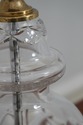 F62477EC: WATERFORD Crystal & Brass Table Lamp