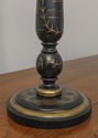 LF59952EC: Pair Brass Candlesticks Chinoiserie Dec