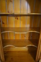 68230: BAKER Large Pine 2 Piece Open Bookcase Cabi