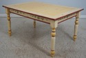 LF68060: Country Paint Decorated Dining Room Table