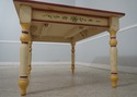 LF68060: Country Paint Decorated Dining Room Table