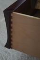 68377: Pair CENTURY Bombe Base Mahogany Nightstand