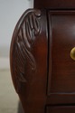 68377: Pair CENTURY Bombe Base Mahogany Nightstand