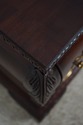 68377: Pair CENTURY Bombe Base Mahogany Nightstand