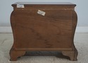 68377: Pair CENTURY Bombe Base Mahogany Nightstand
