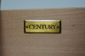 68377: Pair CENTURY Bombe Base Mahogany Nightstand