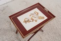 68649: Vintage X Base Painted Butler Serving Tray 