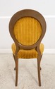 F68658: Vintage Medallion Back Walnut Upholstered 