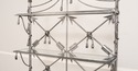 68692: Neoclassical Style Wrought Iron Brass & Gla