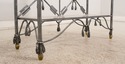 68692: Neoclassical Style Wrought Iron Brass & Gla