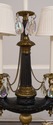 LF68667: Candelabra 3 Arm Metal Urn Genie Table La