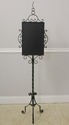 F56005EC: Paint Decorated Iron Base Fire Screen