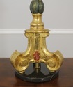 F56032EC: Italian Gold Gilt Paint Decorated Marble