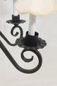 F55691EC: Iron 6 Arm Lighted Chandelier Hanging Li