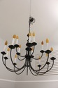 F55699EC: Country Style 15 Arm Lighted Chandelier