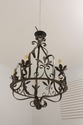 F55700EC: CURREY & COMPANY 5 Light Iron Chandelier