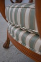 64141EC: Lionhead Carved Arm Upholstered Neoclassi