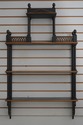 64222EC: CHELSEA HOUSE Black Chippendale Curio Wha