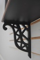 64222EC: CHELSEA HOUSE Black Chippendale Curio Wha