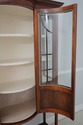 L64121EC: Edwardian Style Bow Glass Door Inlaid Ma