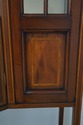 L64121EC: Edwardian Style Bow Glass Door Inlaid Ma