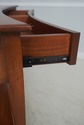 L64128EC: Mahogany 2 Drawer Crescent Shape Console