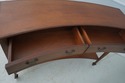 L64128EC: Mahogany 2 Drawer Crescent Shape Console