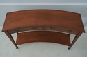 L64128EC: Mahogany 2 Drawer Crescent Shape Console