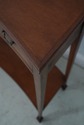 L64128EC: Mahogany 2 Drawer Crescent Shape Console