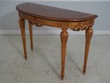 L64134EC: RHO Italian Inlaid Gold Base Console Hal