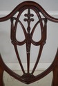 F68348: Set of 6 Federal Style Mahogany Shield Din