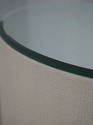 73044: STUDIO A Modern Textured Canvas Mirror Top 