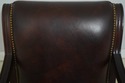 L73020: SAM MOORE Rolling Leather Desk Chair