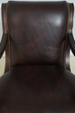 L73020: SAM MOORE Rolling Leather Desk Chair