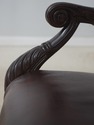 L73020: SAM MOORE Rolling Leather Desk Chair