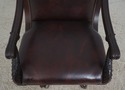 L73020: SAM MOORE Rolling Leather Desk Chair