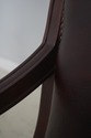 L73020: SAM MOORE Rolling Leather Desk Chair