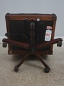 L73020: SAM MOORE Rolling Leather Desk Chair