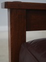 73009: STICKLEY Mission Oak Leather Morris Chair w