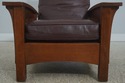 73009: STICKLEY Mission Oak Leather Morris Chair w