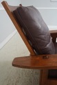 73009: STICKLEY Mission Oak Leather Morris Chair w