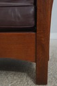 73009: STICKLEY Mission Oak Leather Morris Chair w