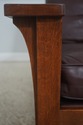 73009: STICKLEY Mission Oak Leather Morris Chair w