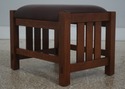73009: STICKLEY Mission Oak Leather Morris Chair w