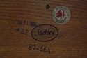 73000: STICKLEY Round Mission Oak Lamp Table