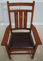 72998: Set of 8 STICKLEY Harvey Ellis Oak Dining R