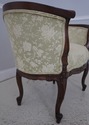 L72986: Vintage Walnut Rococo Parlor Settee w. Dam