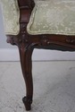 L72986: Vintage Walnut Rococo Parlor Settee w. Dam