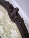 L72986: Vintage Walnut Rococo Parlor Settee w. Dam