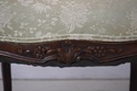 L72986: Vintage Walnut Rococo Parlor Settee w. Dam
